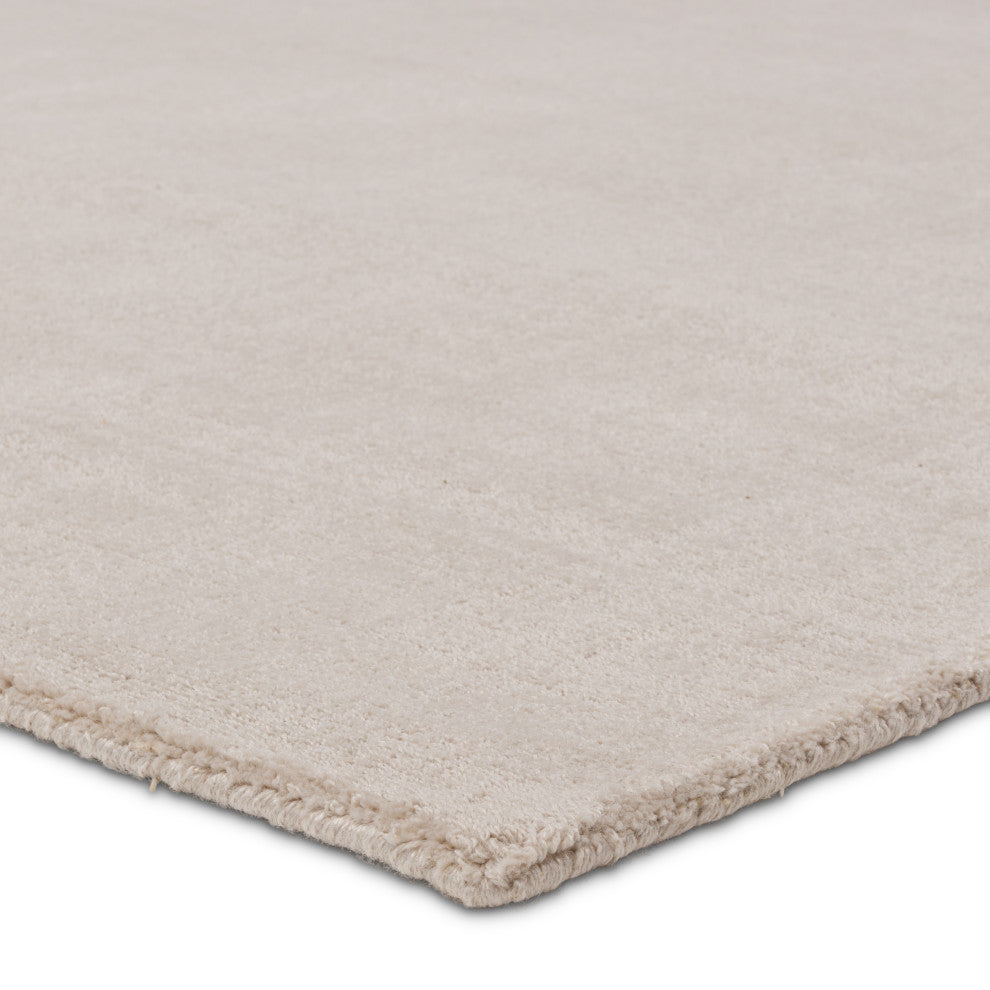 Jaipur Living Arcus FTR01 Handmade Solid Cream Area Rug, 10'x14'