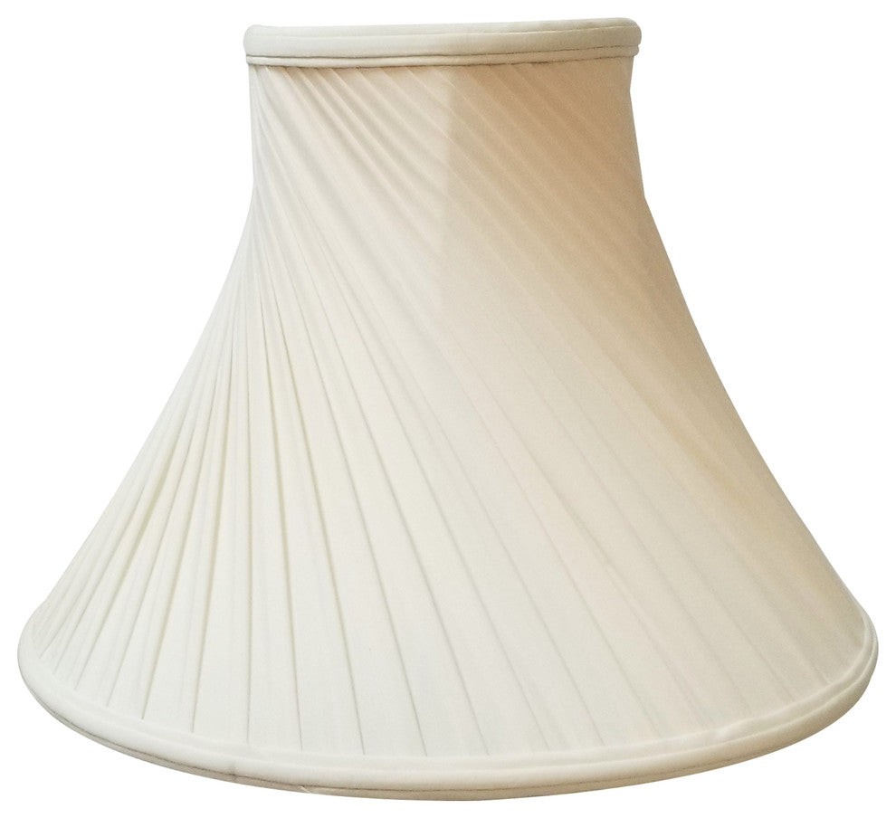 Royal Designs Twisted Pleat Basic Lampshade, Beige, Eggshell, 8x18x13