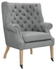 Modway Chart Upholstered Fabric Lounge Chair, Light Gray