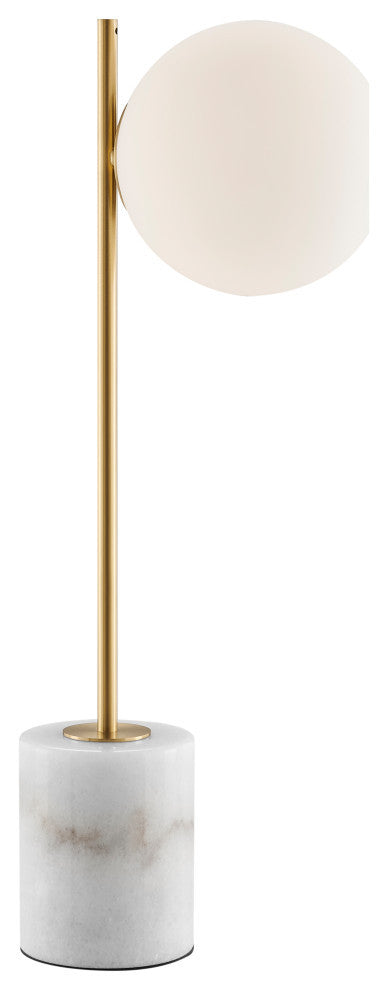 Anechdoche Gold and White Table Lamp