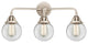 Beacon Bath Vanity Light, Polished Nickel, Clear, Clear