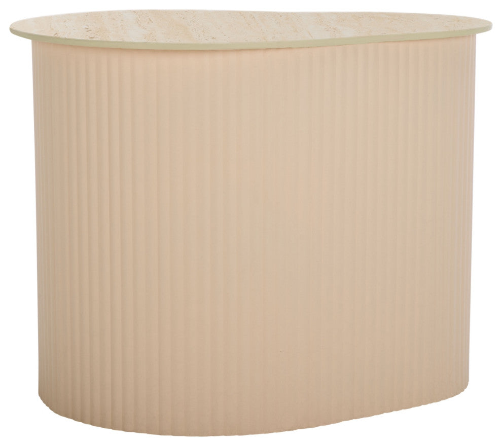 Safavieh MTP Small Ceramic Side Table, Beige