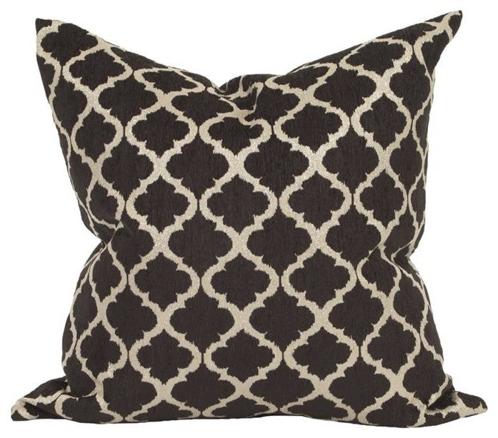 Howard Elliott Davida Kay 24"x24" Moroccan Onyx, Down Insert