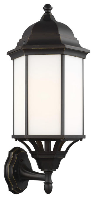Sevier Large 1-Light Uplight Outdoor Wall Lantern, Antique Bronze