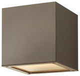 Hinkley Kube Extra Small Up/Down Wall Mount Lantern, Bronze