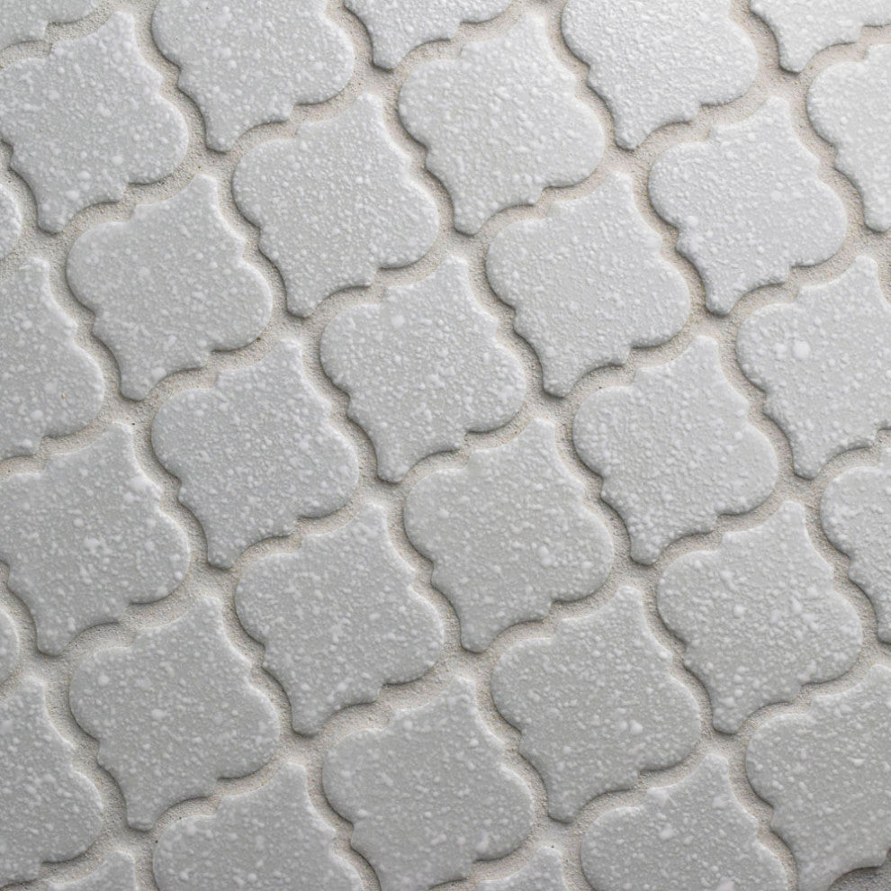 Hudson Tangier Mosaic Floor and Wall Tile, Crystalline Grey