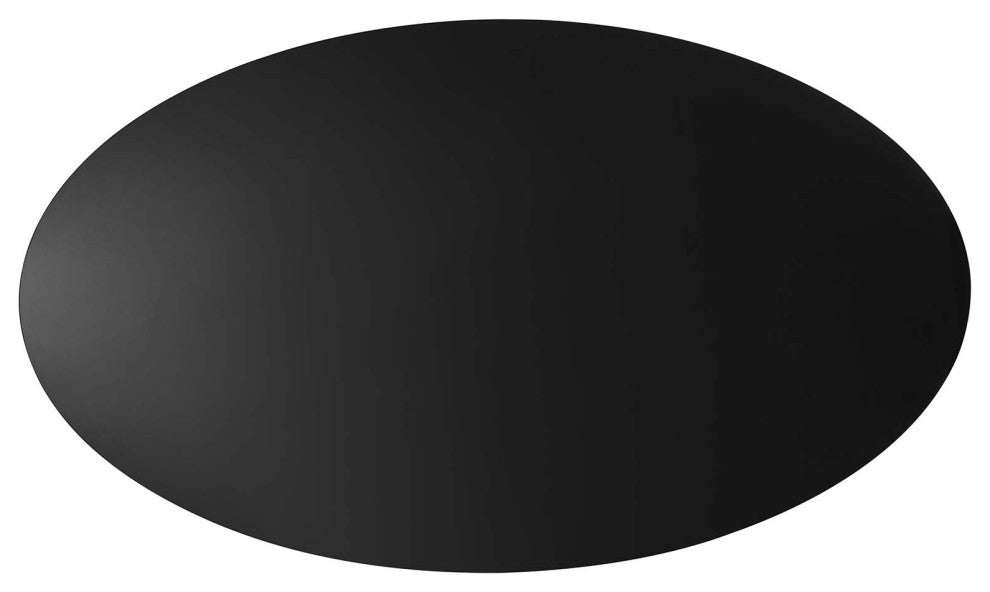 Provision 75" Oval Dining Table, Black