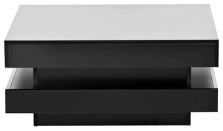 Gewnee High Gloss Minimalist Design With Plug-In 16-Color Led Lights