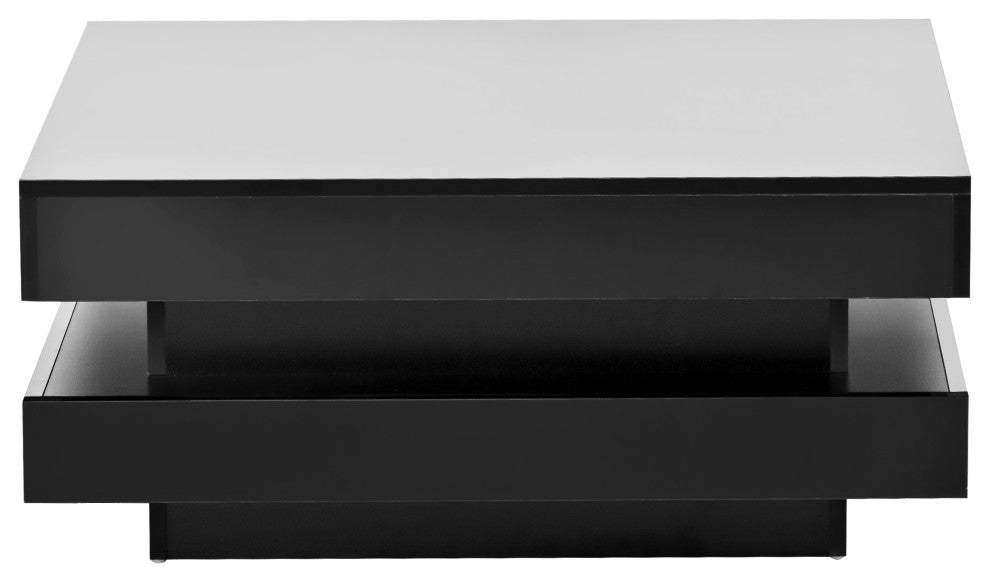 Gewnee High Gloss Minimalist Design With Plug-In 16-Color Led Lights