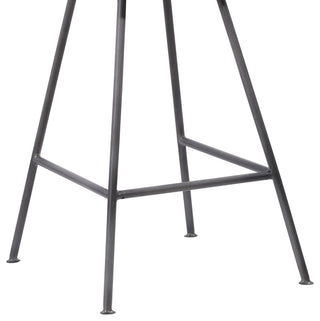 Coronado Contemporary 26" Counter Height Gray Faux Leather Barstool