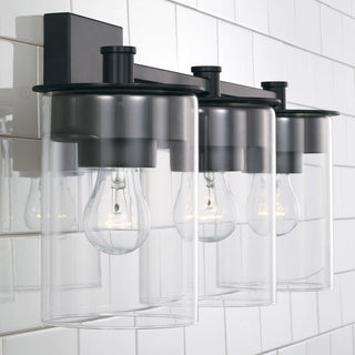 Capital Lighting 146831-532 Mason 3 Light 21"W Bathroom Vanity - Matte Black