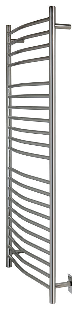 Vida Towel Warmer, Polished, Hardwired, 21 Bars