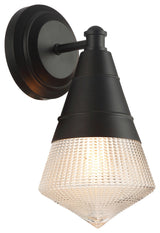 Maxim 10391 Hargreaves 12" Tall Bathroom Sconce - Black