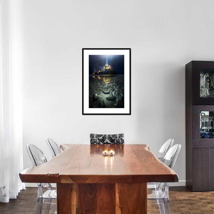 "Waiting for the high-water" Framed Digital Print by Cuomo Massimo, 28"x38"