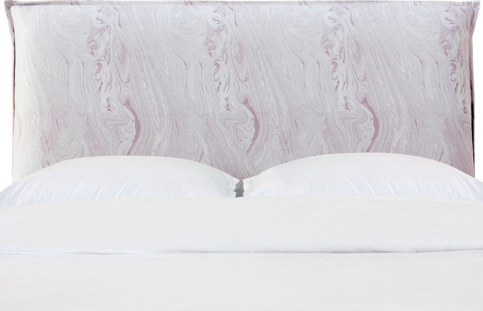 Rhodes King French Seam Headboard, Marble Sands Lavender