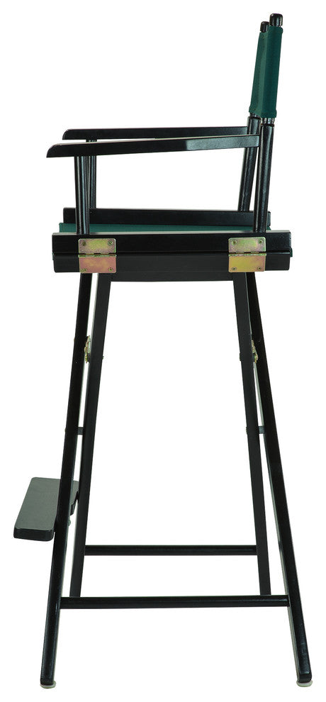 030" Director's Chair Black Frame-Hunter Green Canvas