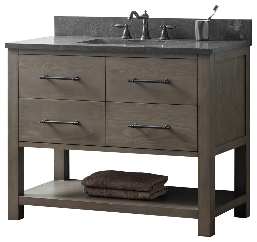 Windwood 42" Bathroom Vanity, Smoke Gray