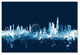 Michael Tompsett ''London England Skyline Navy'' Canvas Art, 16x24