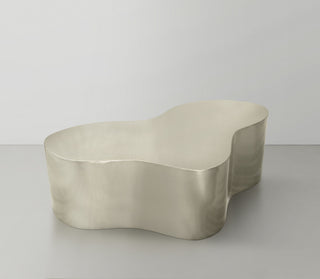 Tevere Coffee Table, Silver, 48"Wx28"Dx14.5"H