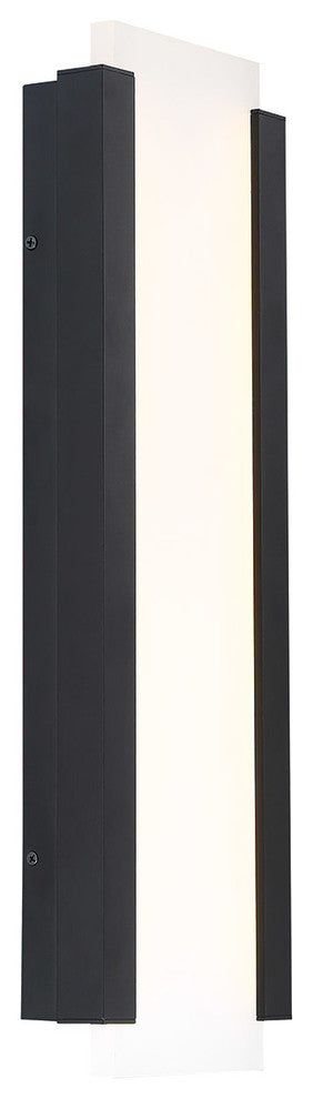 Fiction 20" LED Indoor & Outdoor Wall Light 3000K, Black