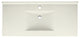 Swan, Vanity Top, White, 43"x22"x13"