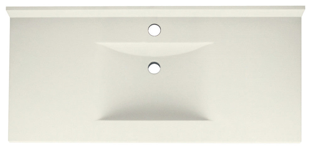 Swan, Vanity Top, White, 43"x22"x13"