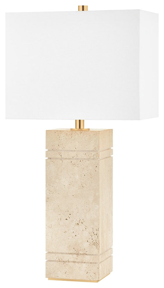 Brownsville Tall 1-Light Table Lamp Aged Brass