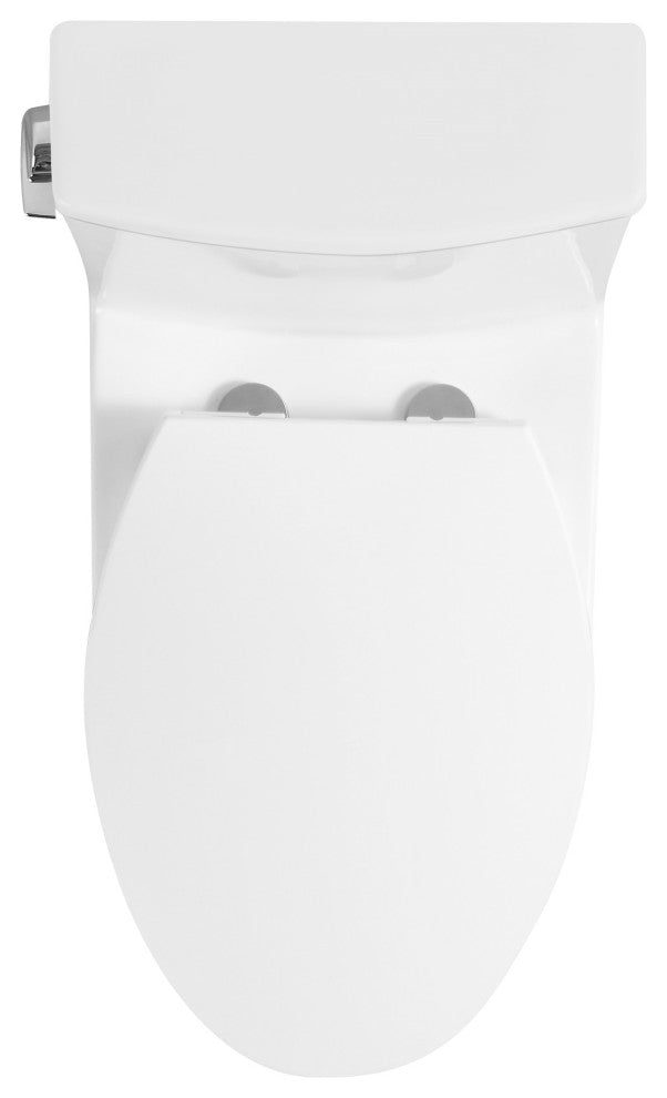 Fine Fixtures Dual-Flush Elongated One-Piece Toilet