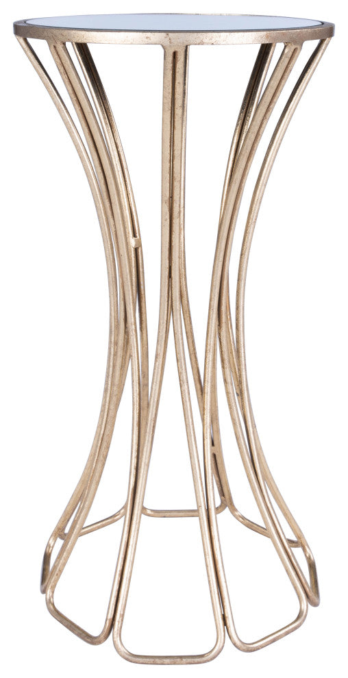 Butler Faruh Metal and Mirror End Table