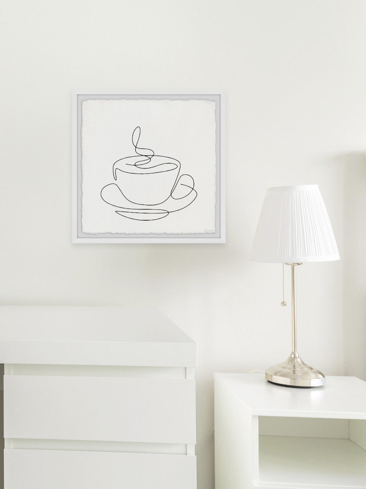 "It's Coffee Time" Framed Painting Print, 24x24