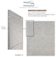 Transolid SaraMar 48"x36"x96" 6-Piece Shower Wall Kit with Extension, Grey Beach