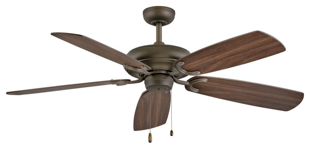 Grove 56" Fan, Weathered Wood, Chalk White