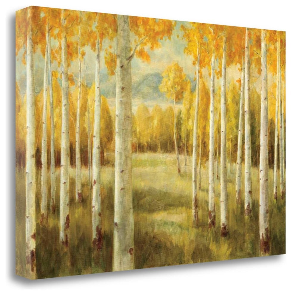 "Aspens" By Danhui Nai, Giclee Print on Gallery Wrap Canvas, Ready to Hang