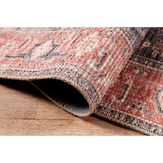 Avalon Persian Border Area Rug - Red, 3'9"x5'6"
