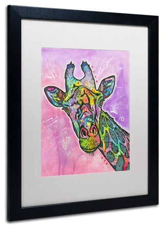 Dean Russo 'Giraffe' Framed Art, 16x20, Black Frame, White Mat