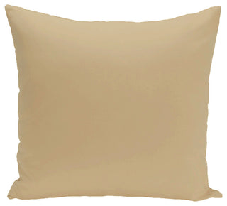 Solid Print Pillow, Taupe And Beige, 18"x18"