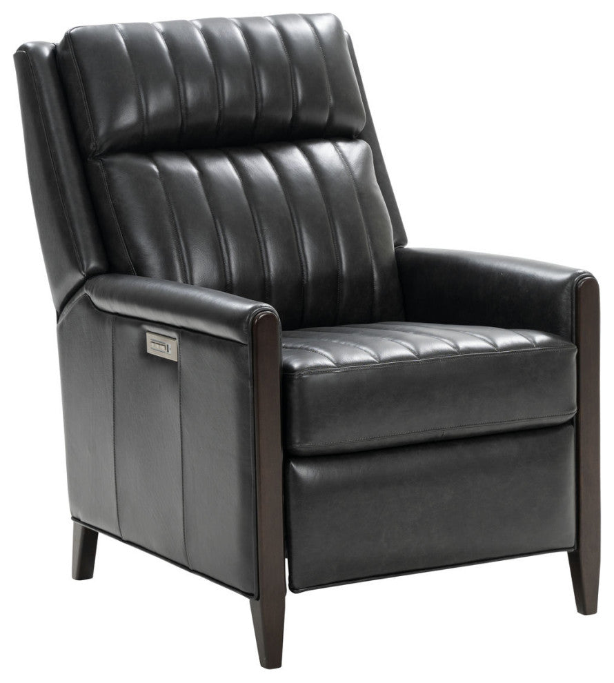 9PHL-1195 Davidson Power Recliner With Power Head Rest & Power Lumbar, Charcoal