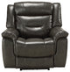 ACME Imogen Recliner, Power Motion, Gray Leather-Aire