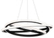 Veloce 36" LED Chandelier 3000K, Black