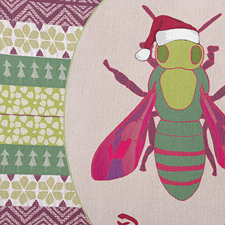 Bee Merry Accent Pillow, Succulent Green, 20"x20"