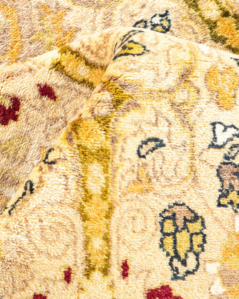 Aubrey, One-of-a-Kind Hand-Knotted Area Rug, Ivory, 8' 1"x10' 1"