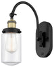Innovations 918-1W-BAB-G312 Dover 1 Light 4.5" Sconce, Black Antique Brass