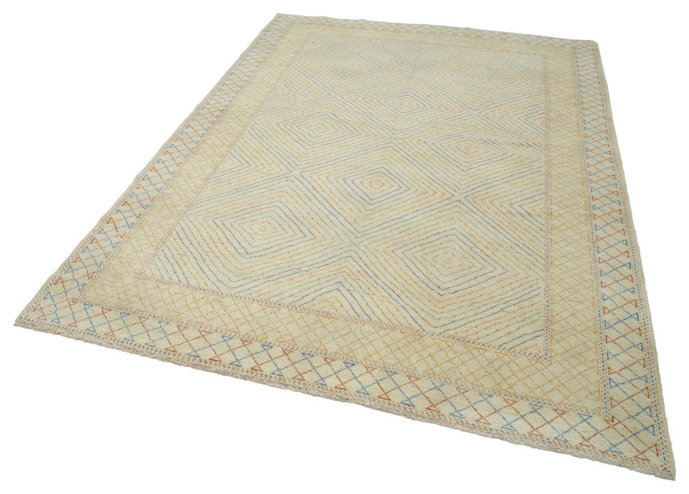 Rug N Carpet - Handmade Oriental 6' 2" x 8' 9" One-of-a-Kind Oushak Area Rug