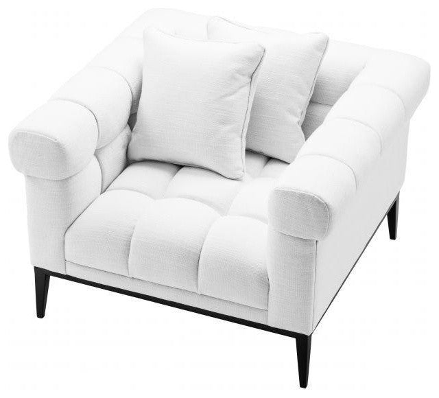 Tufted White Accent Chair | Eichholtz Aurelio