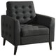 Estrella Tufted Armchair, Charcoal