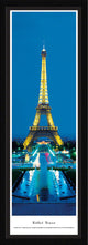 Eiffel Tower Panoramic Poster (Twilight) , Select Frame