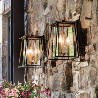Hinkley Walker Medium Wall Mount Lantern, Buckeye Bronze