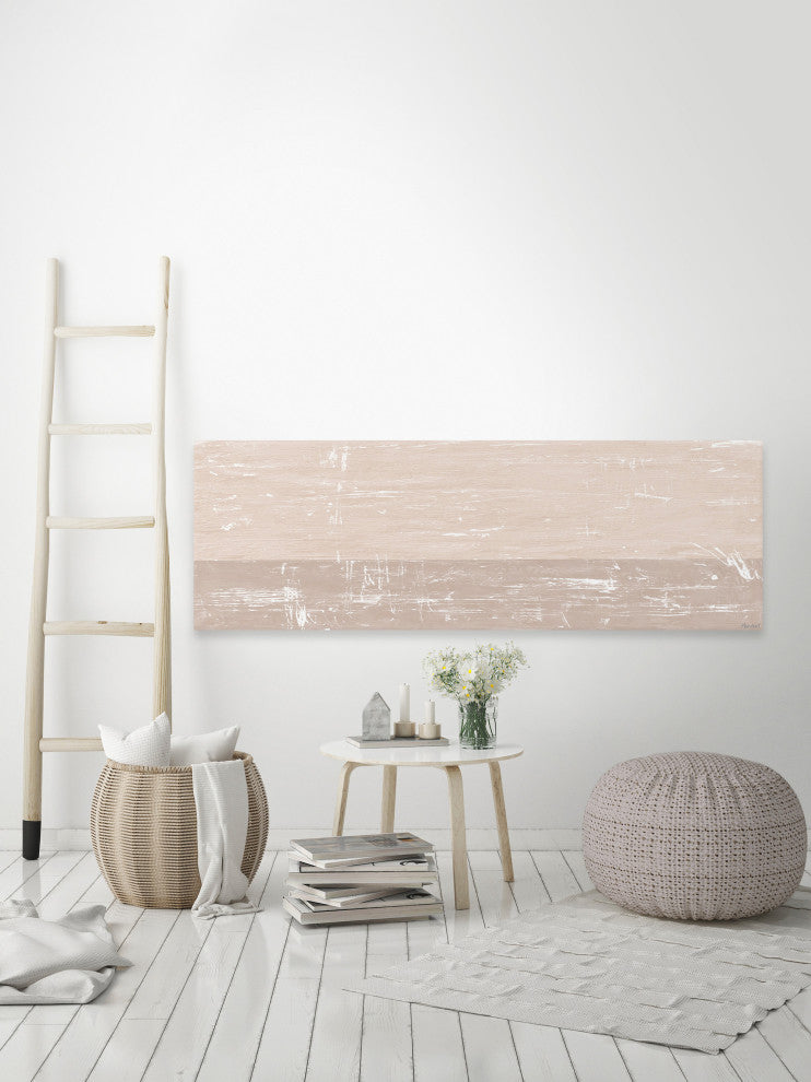 "Settled Sediment" Painting Print on Wrapped Canvas, 60x20