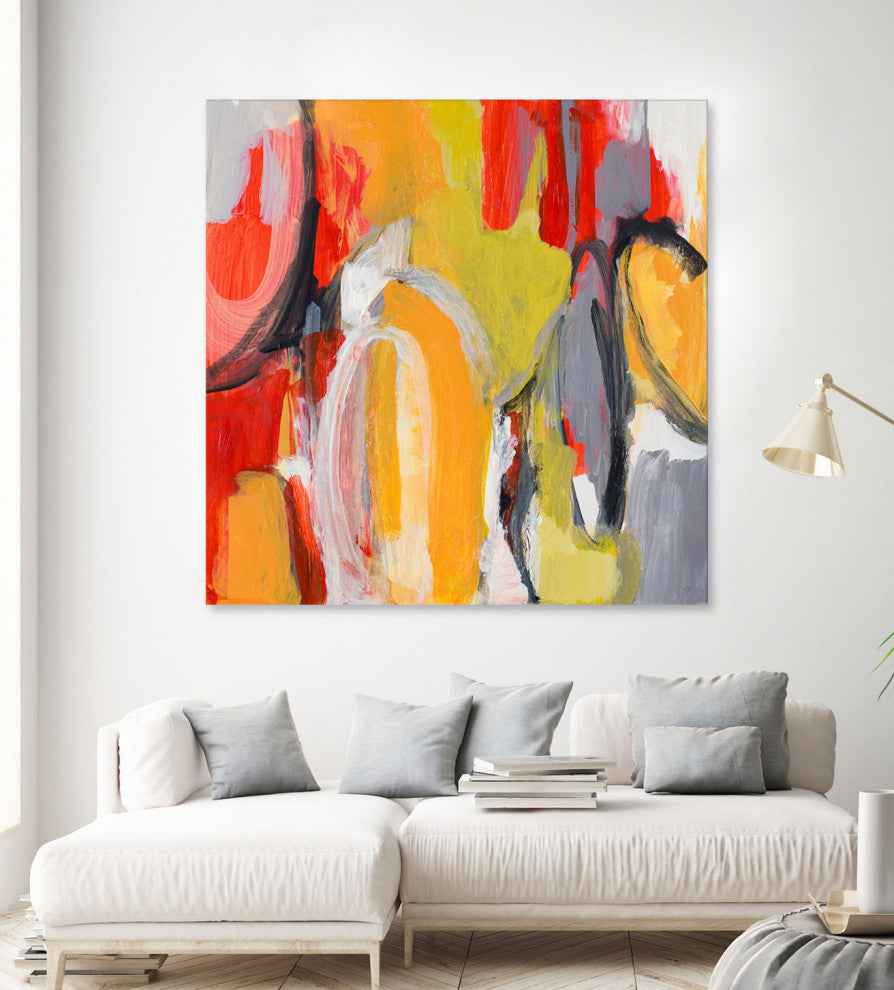 City Symphony I - 54 x 54 by Lanie Loreth