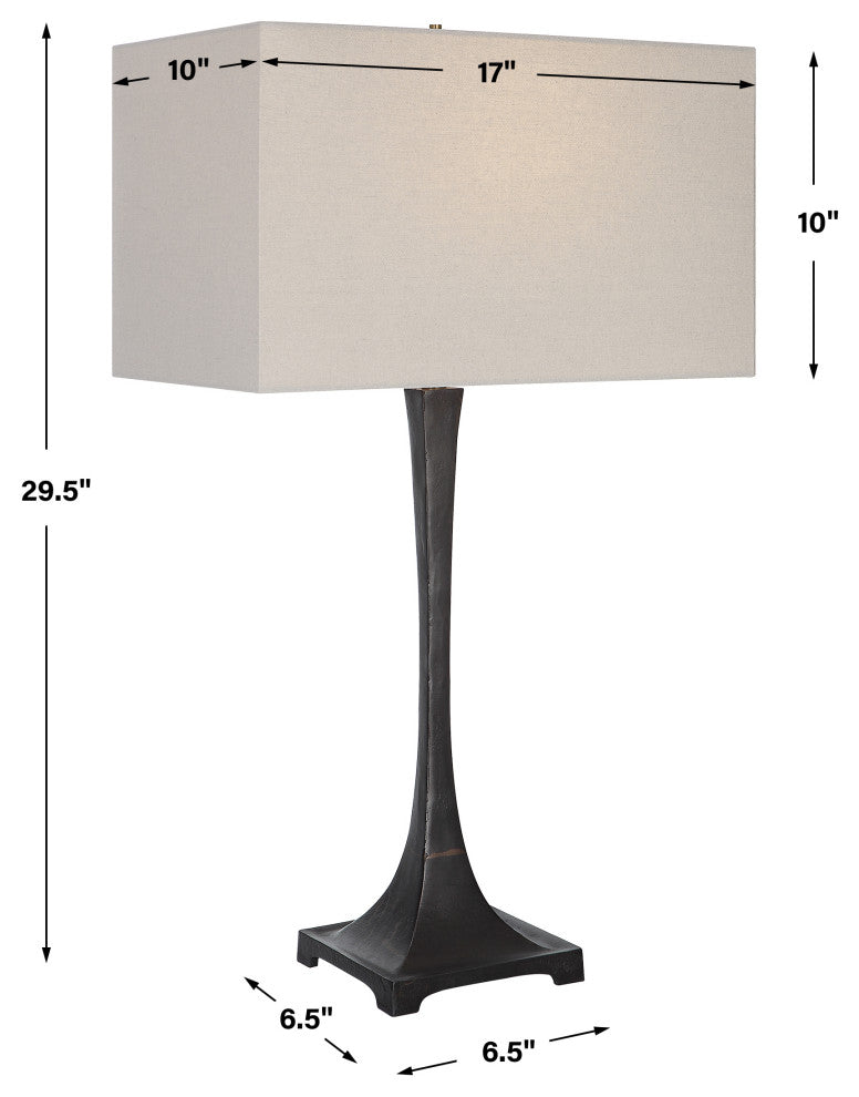 Uttermost Reydan Tapered Iron Table Lamp